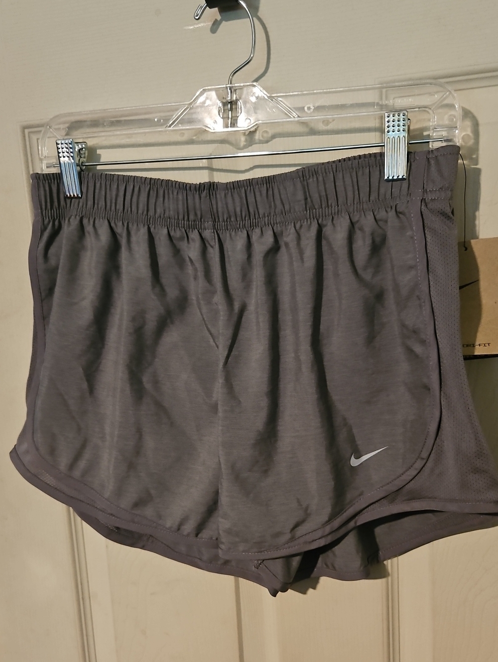 Nike Women's Tempo Brief-Lined Running Shorts: GRAY: NEW WITH TAGS: SIZE M
